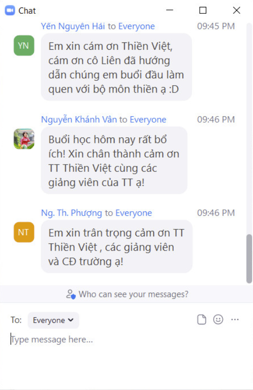 Những chia sẻ sau khi tham gia khóa học