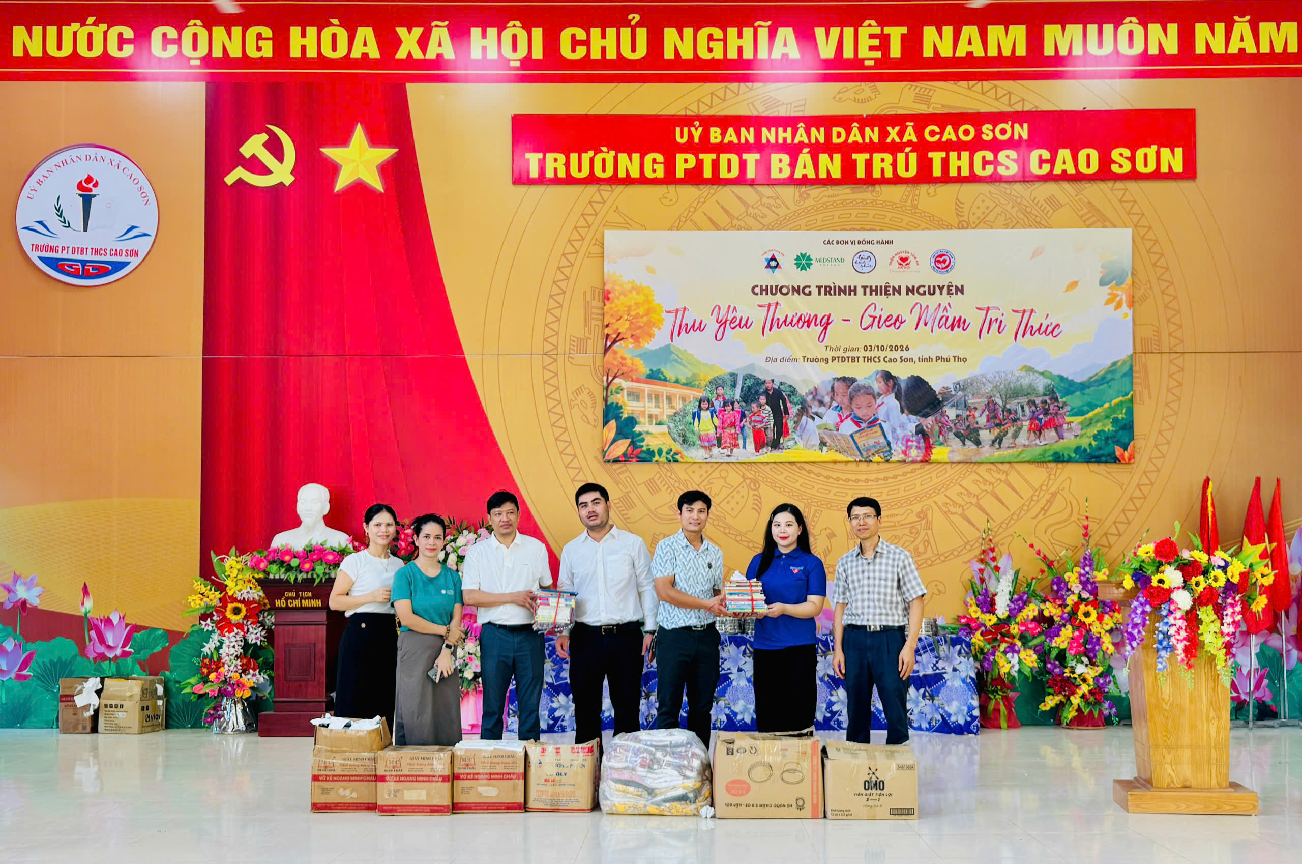 Chương trình thiện nguyện Thu yêu thương – Gieo mầm tri thức 2026 tại Trường PTDTBT THCS Cao Sơn