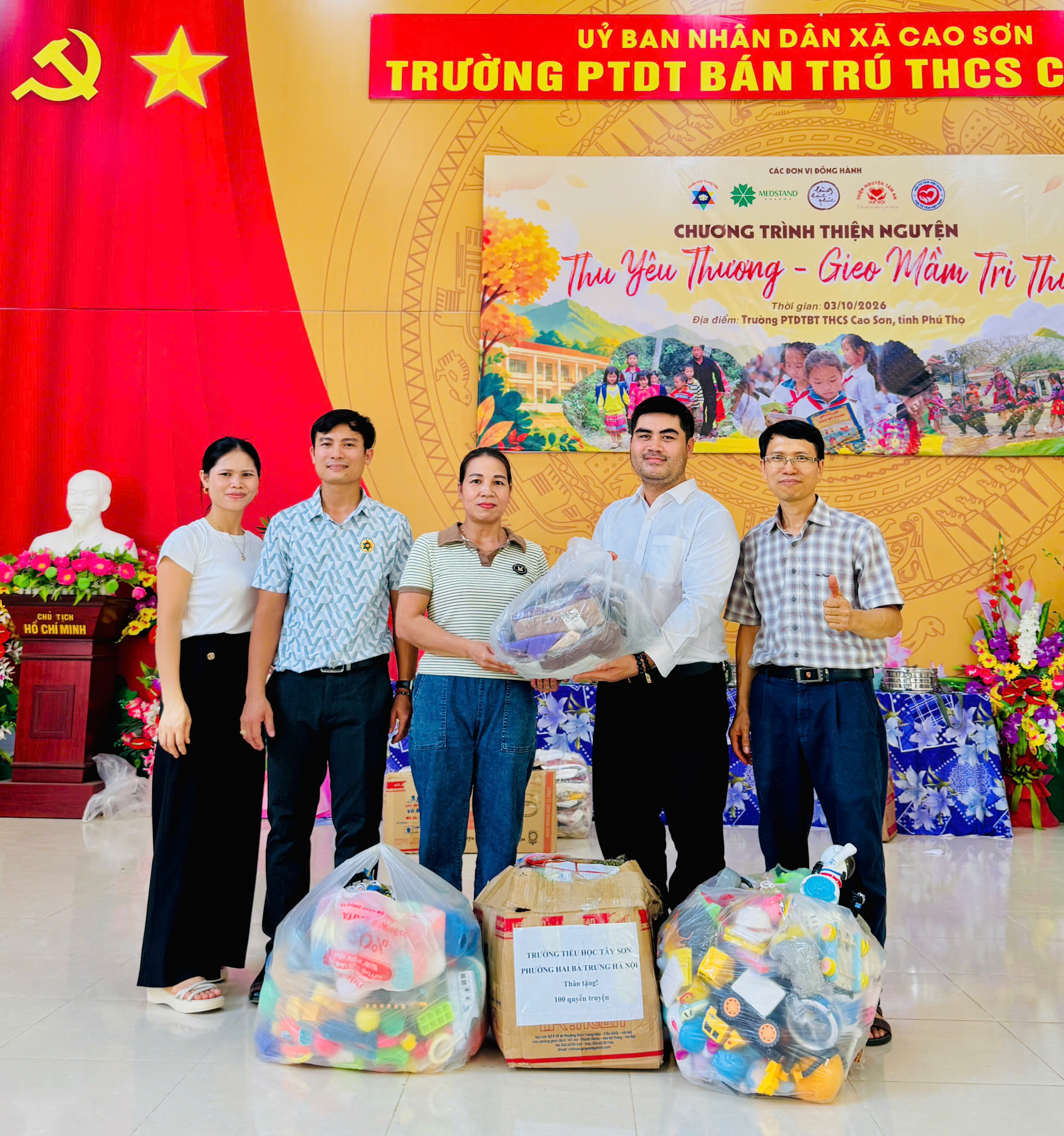Chương trình thiện nguyện Thu yêu thương – Gieo mầm tri thức 2026 tại Trường PTDTBT THCS Cao Sơn